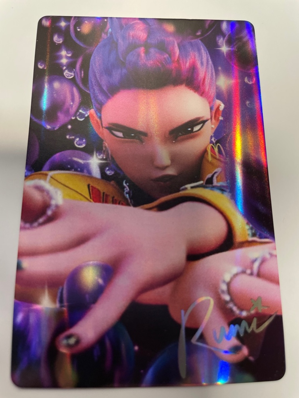 Holographic Collectible McDonald’s Huntrix Game Cards Rumí